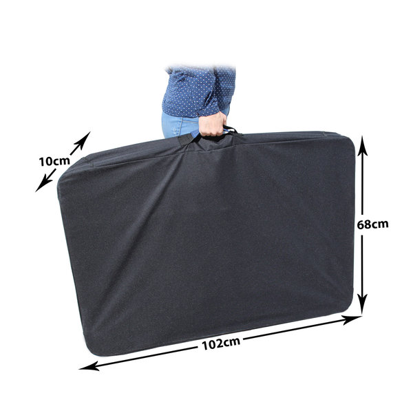 Transportadora dobrável para cães Yatek com entradas laterais e superiores, oferecendo alta visibilidade, conforto e segurança para o seu animal de estimação, tamanho M (60 x 42 x 42 cm).