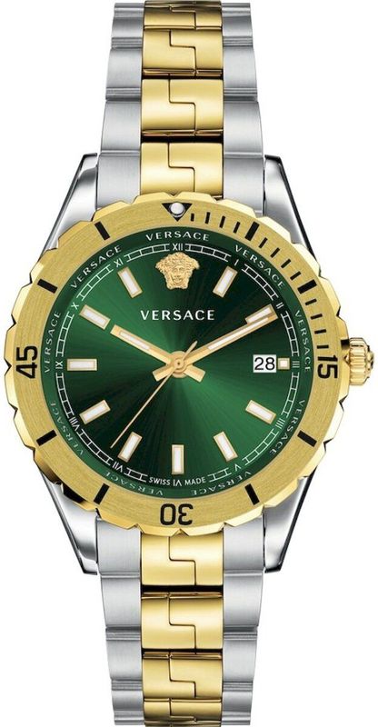 Versace - VE3A00720 - Polshorloge - Groen - Roestvrij Staal - Waterdicht tot 50 Meter