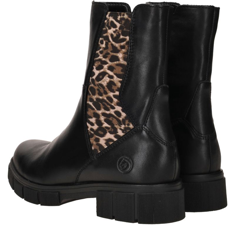 Remonte Chelseaboots Zwart Dames