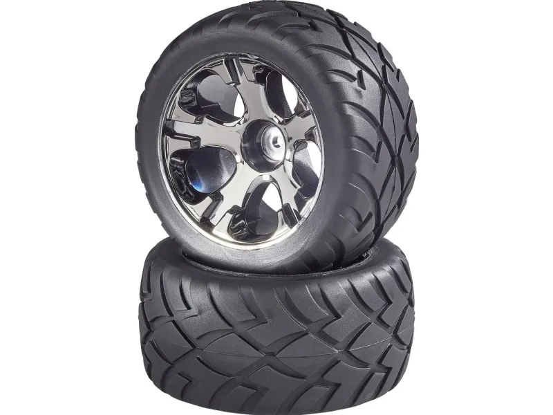 Reely 1:10 Truggy Komplette hjul Street 5 eger Titangrå 2 stk