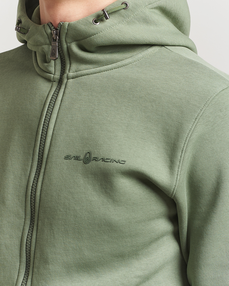 Sail Racing Bowman Full Zip Hoodie Hedge Green