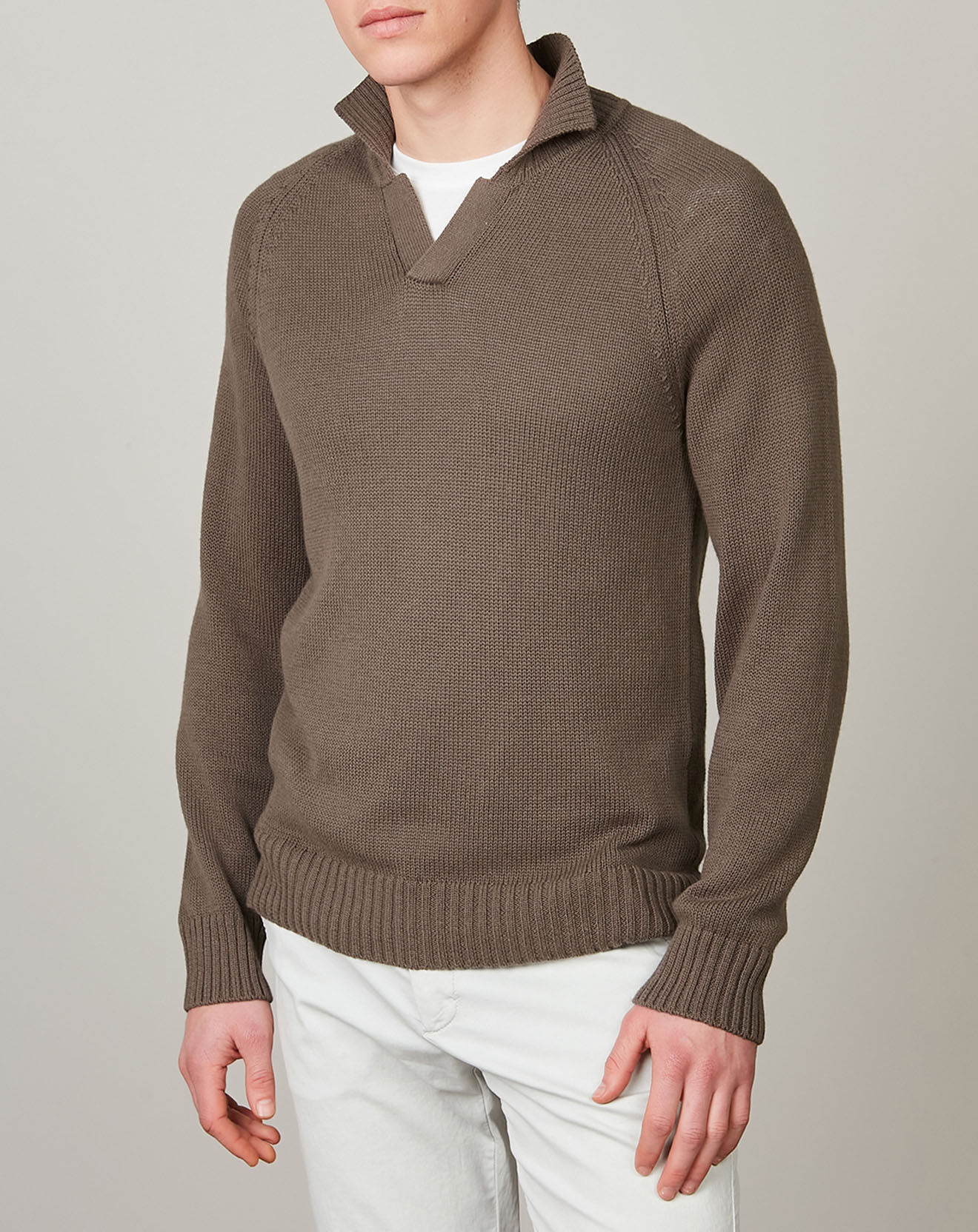 Hartford Pull en Coton & Cachemire Open Polo falcon