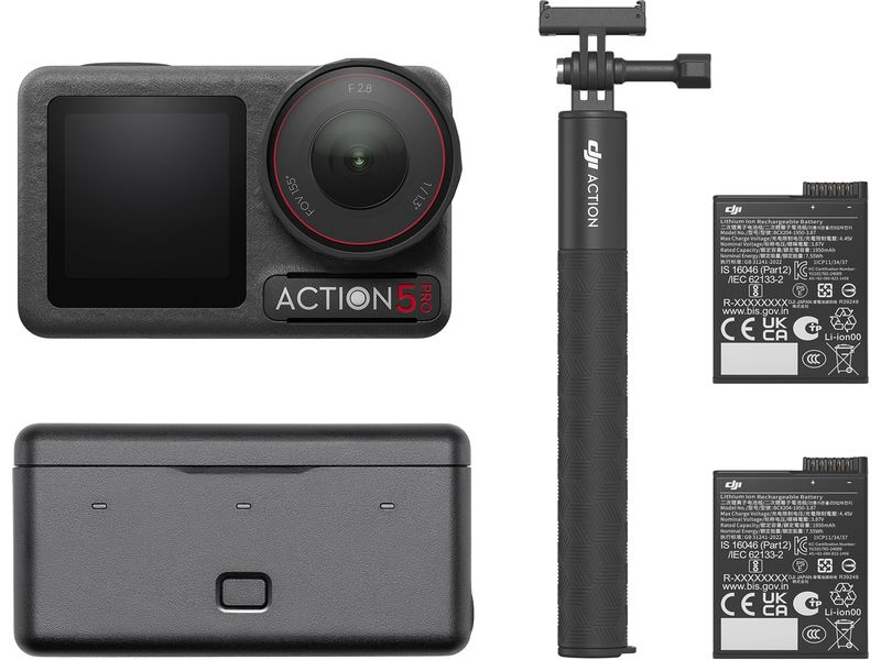 DJI Actionkamera Osmo 5 Pro Standard Combo Die Action-Cam mit revolutionärer Bildqualität