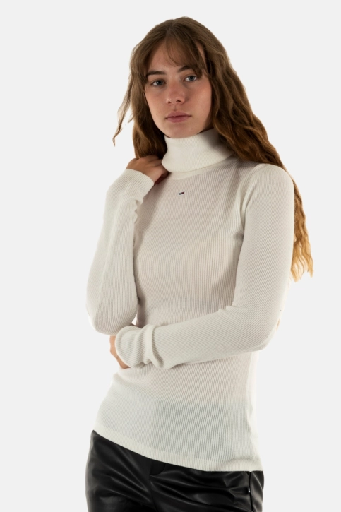pull hiver tommy jeans essential turtle ybh ancient white