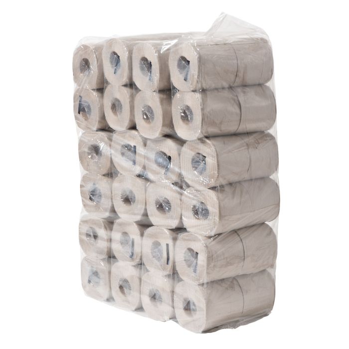 Toiletpapier 1laags 400v 48rollen Crepe Rec Naturel 400vel 12x4 rol (238404)