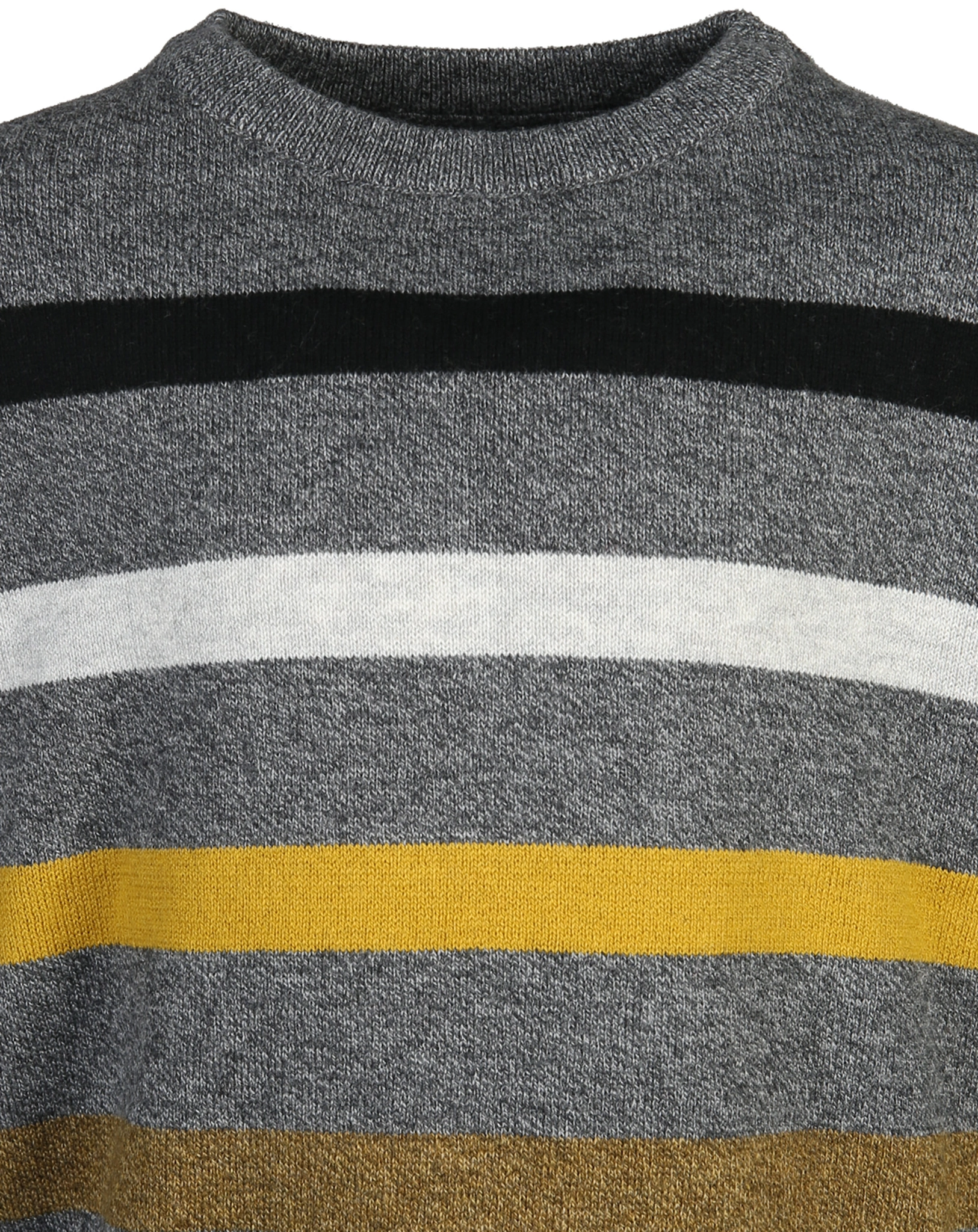 Pullover MELANGE gestreift in grau