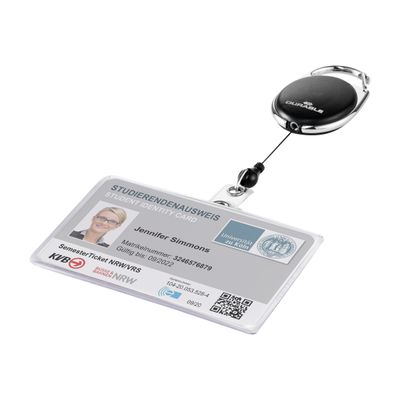 Durable - Porte-badge noir - 54 x 87 mm