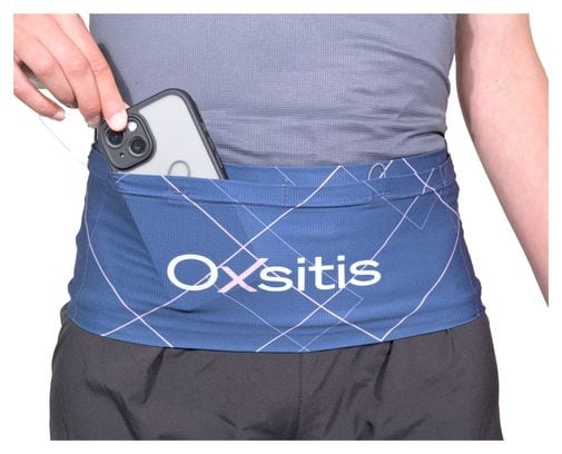 Ceinture de Trail Unisexe Oxsitis Slimbelt Gravity Bleu/Rose