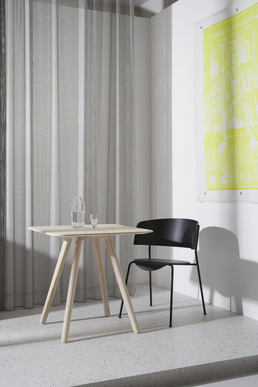 Objekte unserer Tage Meyer tafel 75x75 waxed essen met wit pigment