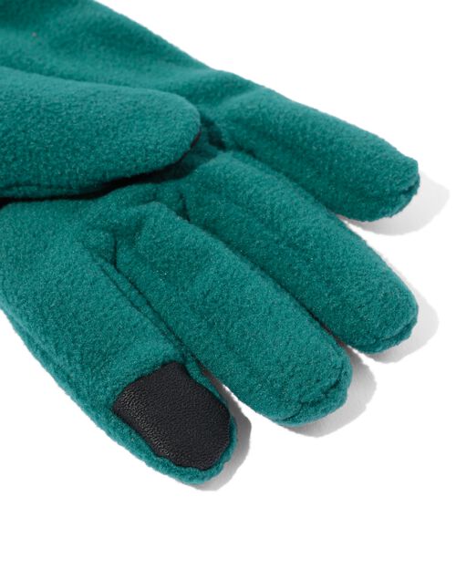 gants pour enfants avec polaire pour écran tactile  vert