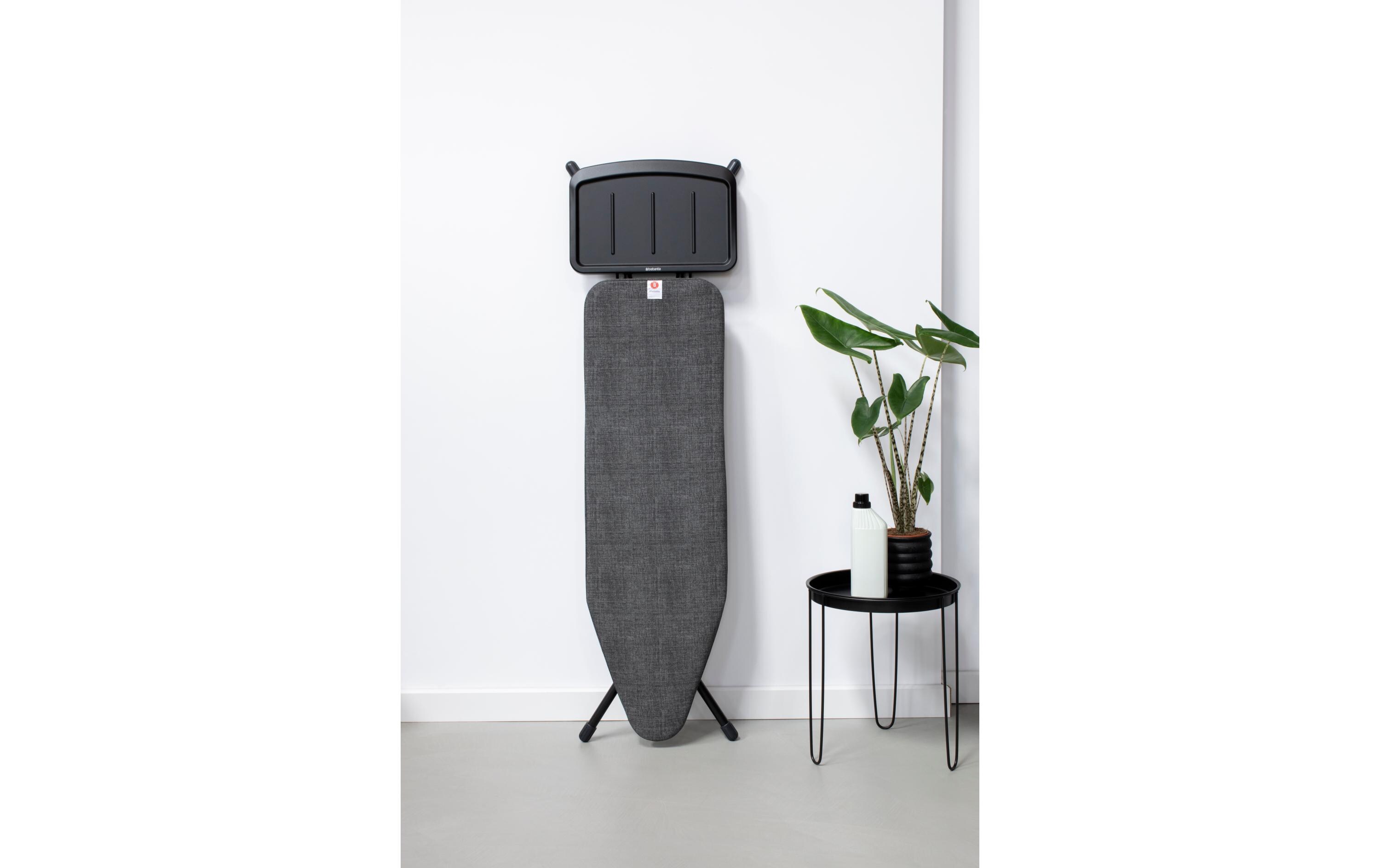 Bügeltisch mit Dampfstationsablage Denim Black<br>Bügelbrett B, 124 cm x 38 cm