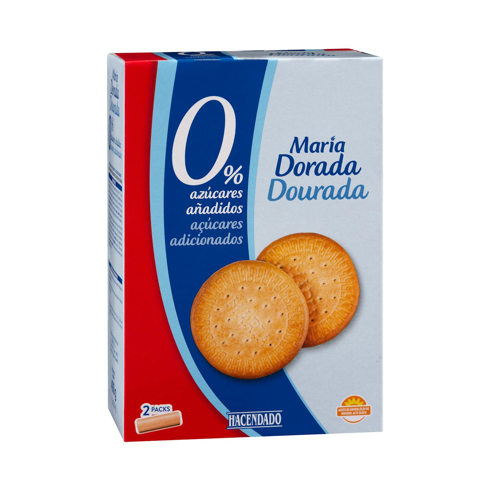 Biscuits Hacendado Golden Maria 0% de sucres ajoutés