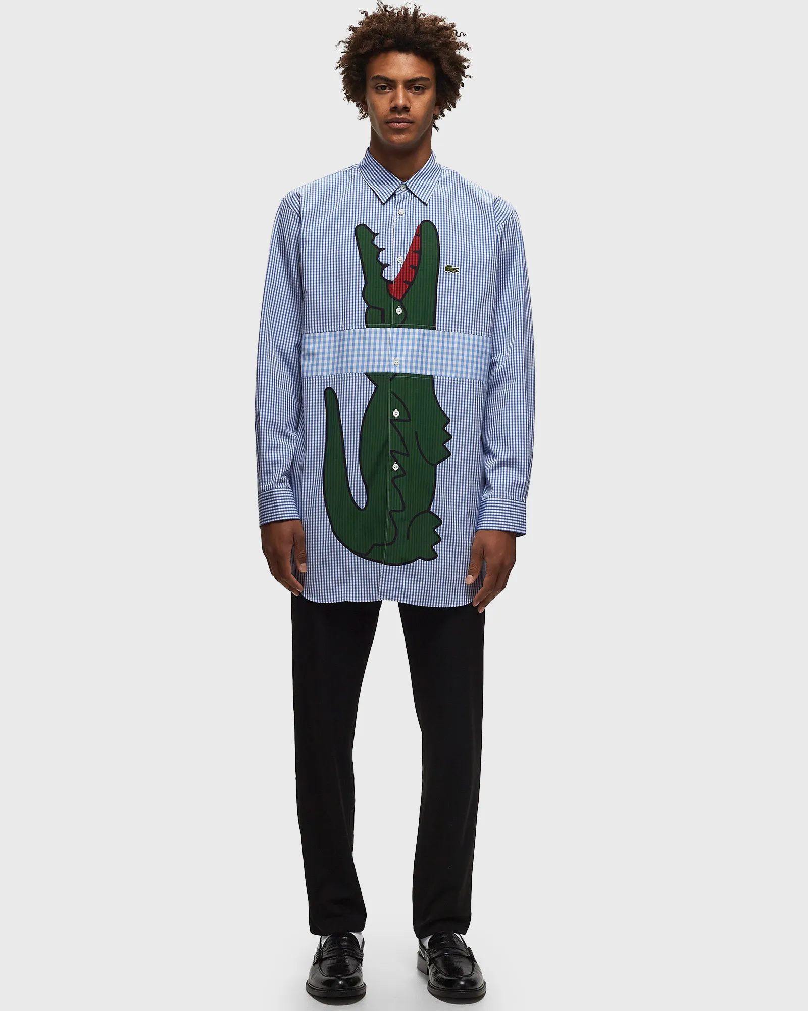 Comme des Garçons Shirt  X LACOSTE WOVEN SHIRT
