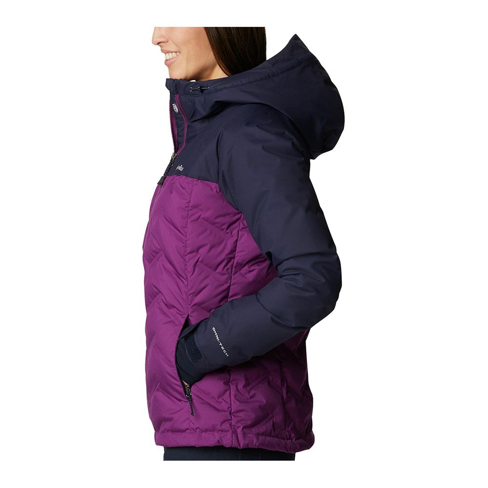 Columbia GRAND TREK - Doudoune Femme plum/dark nocturnal