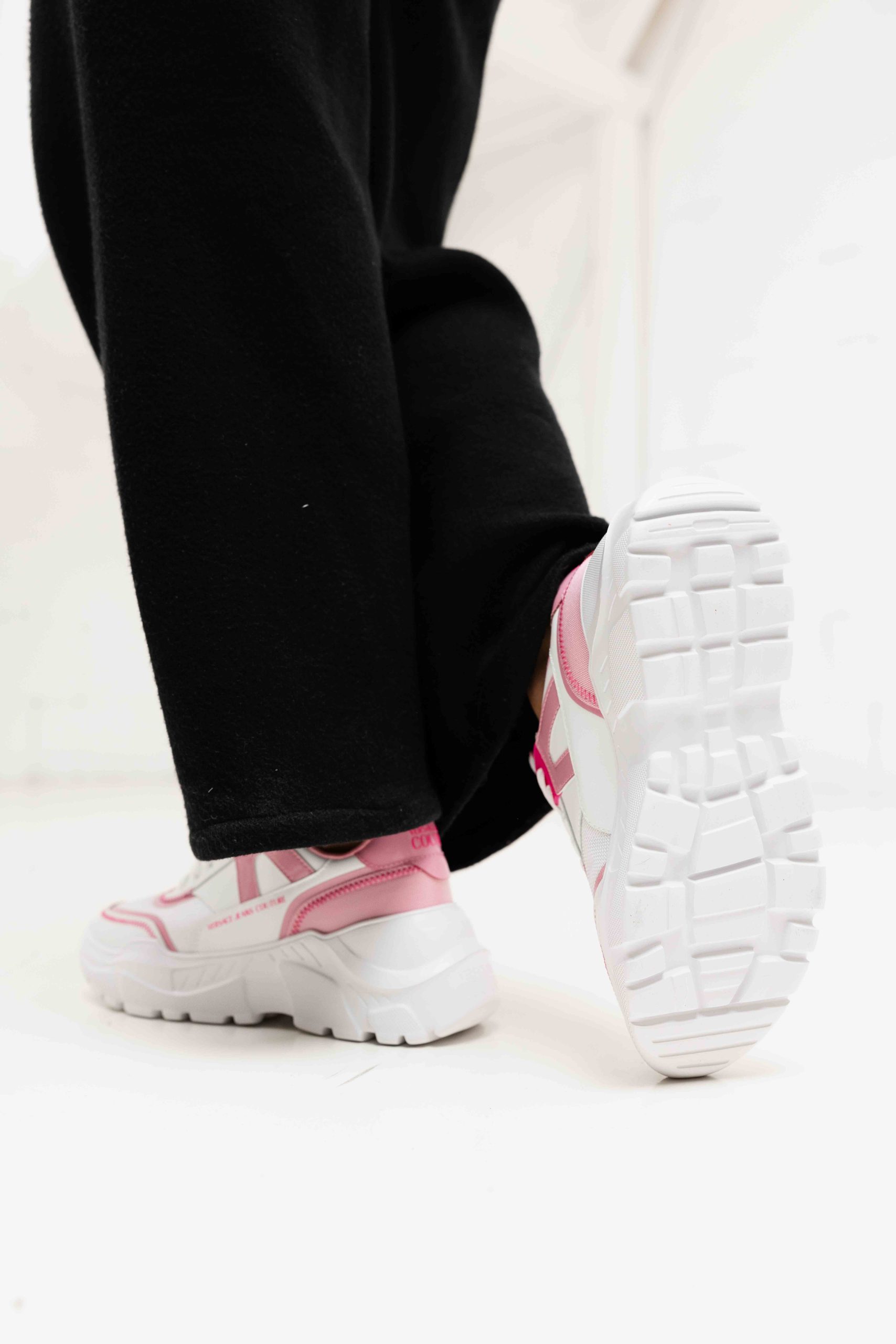 Versace Jeans Couture Fondo Speedtrack Sneakers Dames Wit/Roze