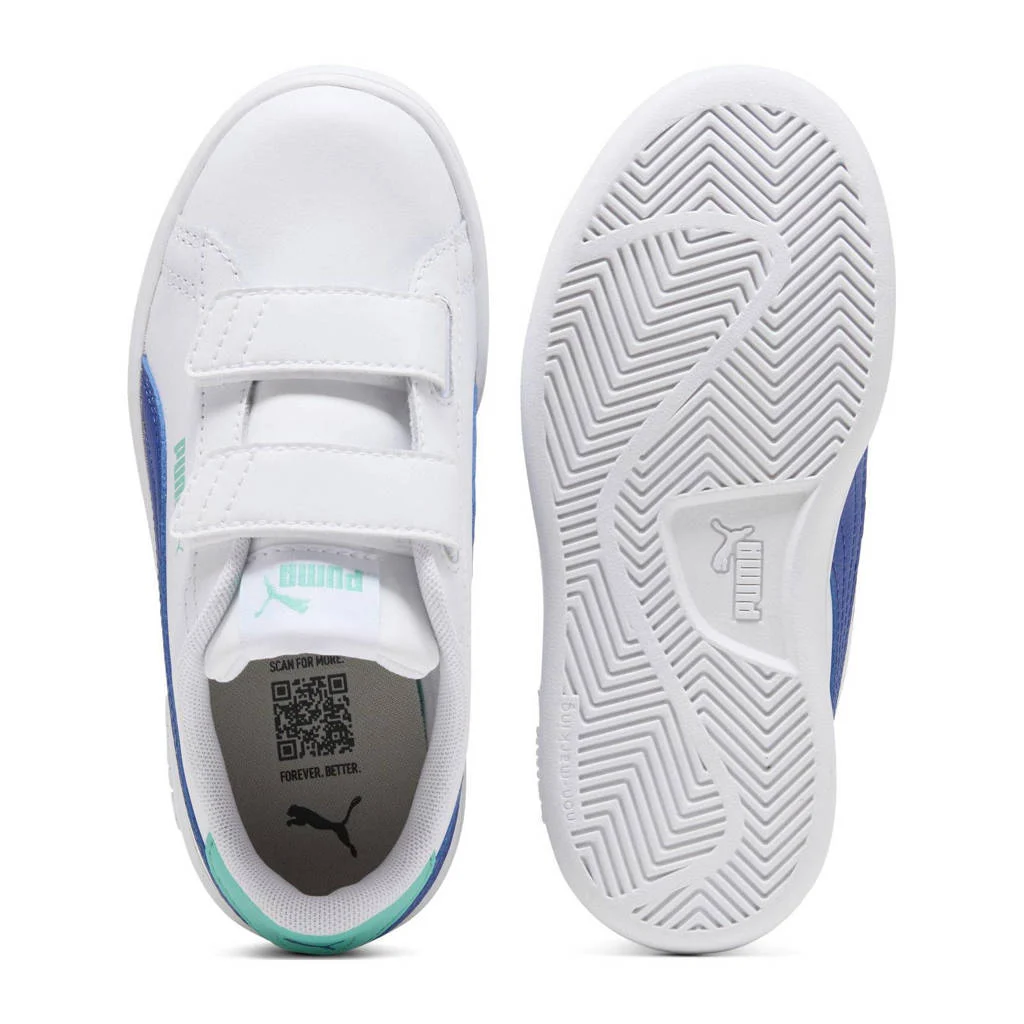 Puma Smash 3.0 L Vsneakers wit/kobaltblauw