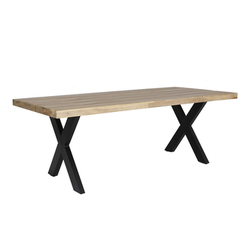 Wakefield tuintafel Thijs light teak hout 240 x 90 cm