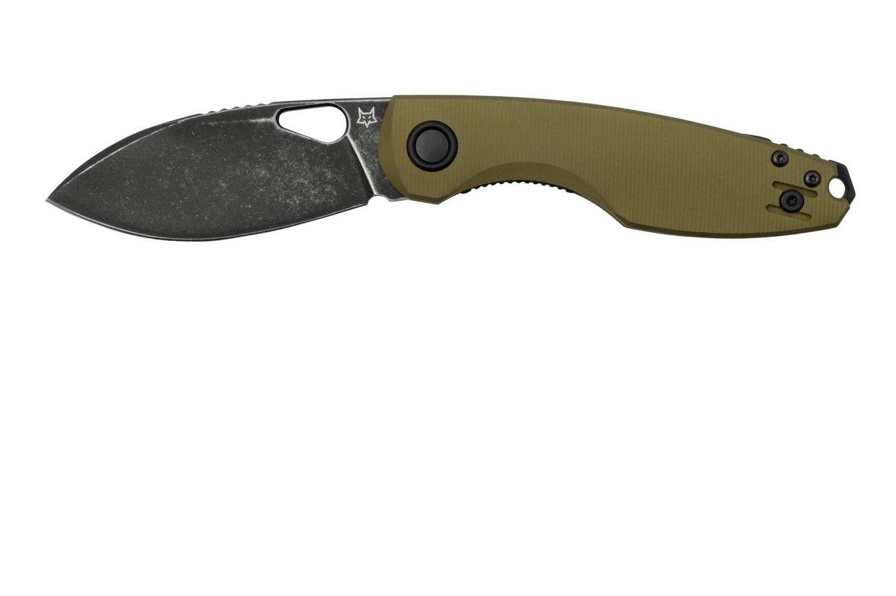 Fox Chilin FX-530-ALODPTFE Black Stonewashed N690, OD Green Aluminum zakmes, Jesper Voxnaes design