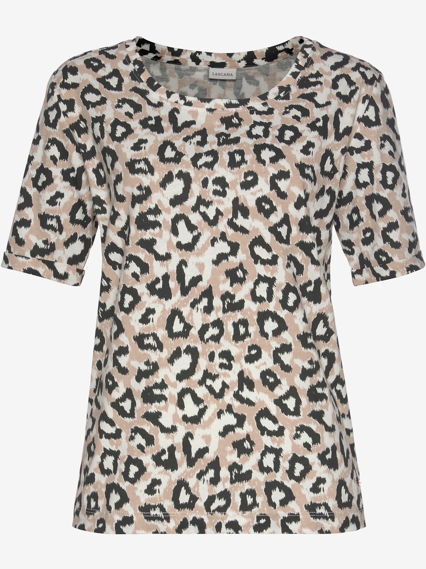 Haut de pyjama t-shirt confortable avec manches mi-longues