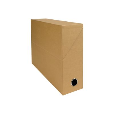 Exacompta - Boîte de transfert - dos 90 mm - toile havane