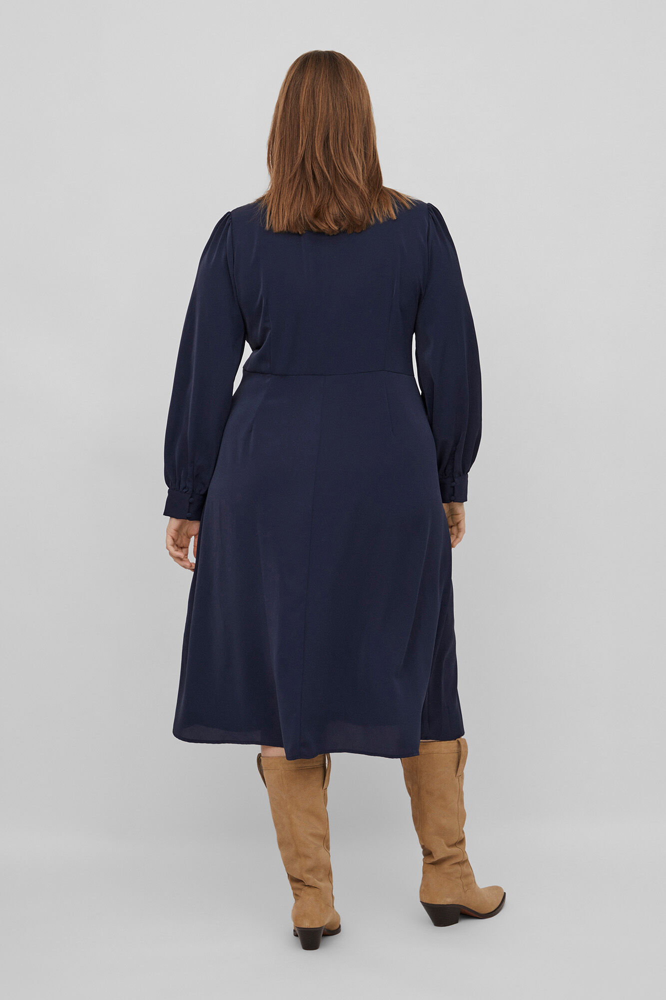 Vestido lazada de Evoked by Vila - Azul marino