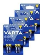 Varta Longlife Power AAA / MN2400 / LR03 Alkaline Batterij 16 stuks
