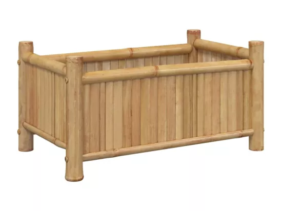 Jardinière bac lit surélevé bambou marron 50 x 30 x 25 cm 02_0037624