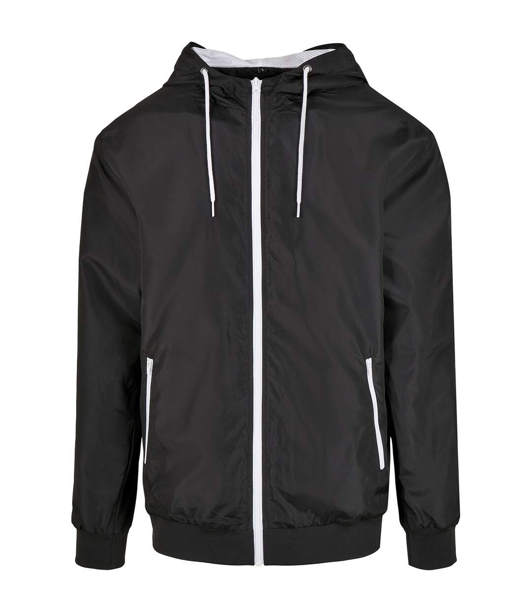Build Your Brand - Veste WINDRUNNER - Homme (Noir / blanc) - UTRW8039