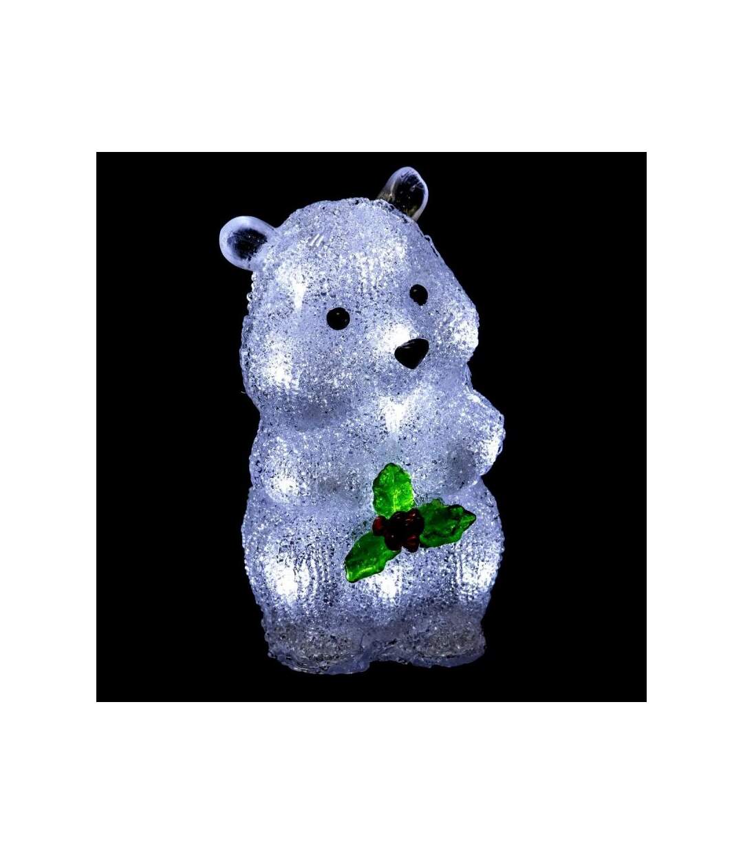 Paris Prix - Décoration Lumineuse Led hamster 20cm Blanc