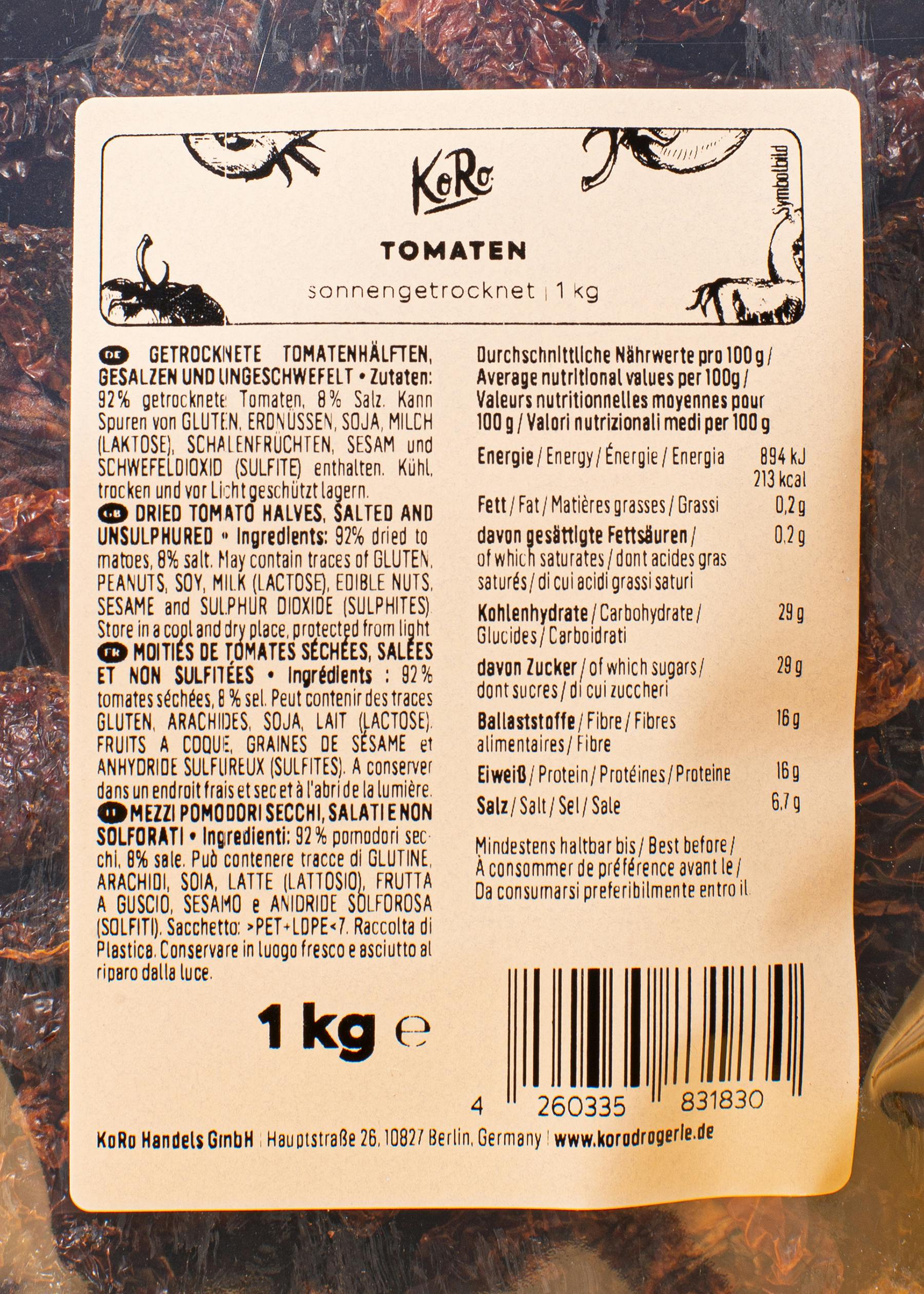 Sonnengetrocknete Tomaten 1 kg