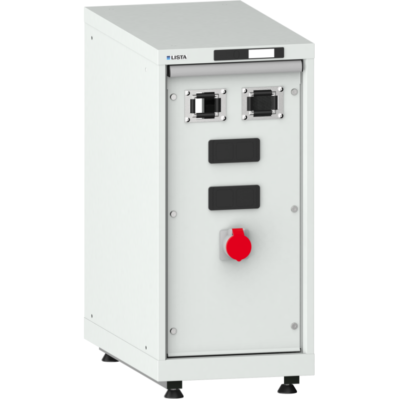 LISTA - Armoire d’alimentation Compact - 2 accès pour flexibles + prise 400V
