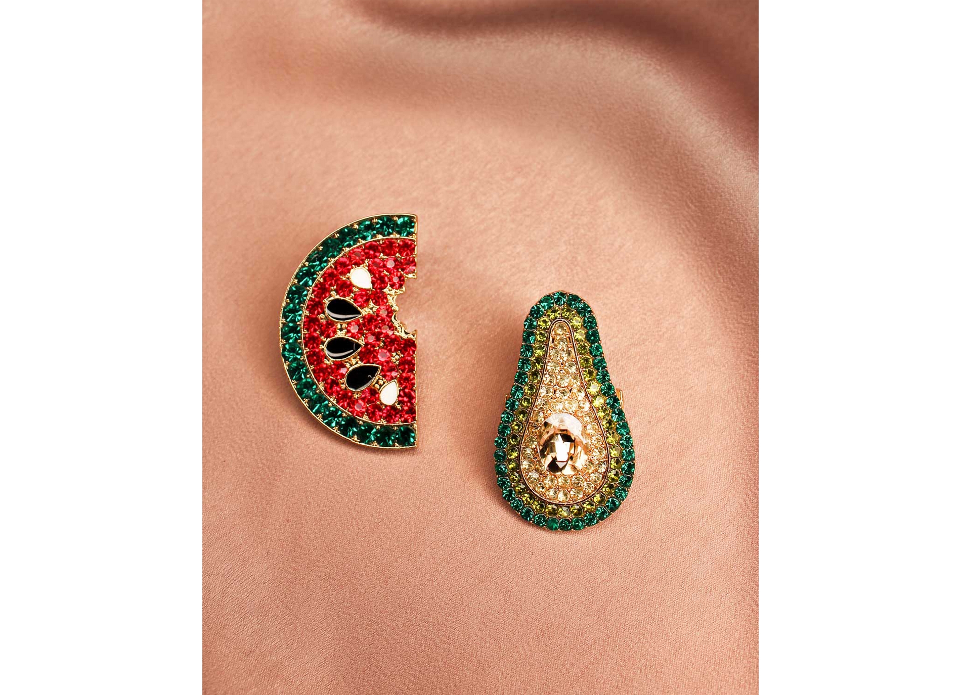 Bijou avocat pasteque multicolore