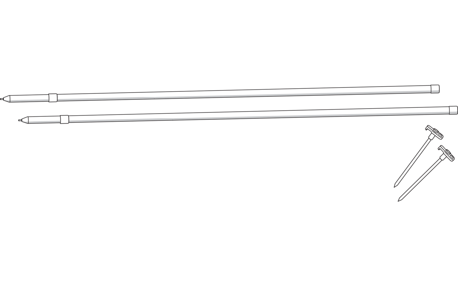 Fiamma Kit Poles für Rear Door Cover