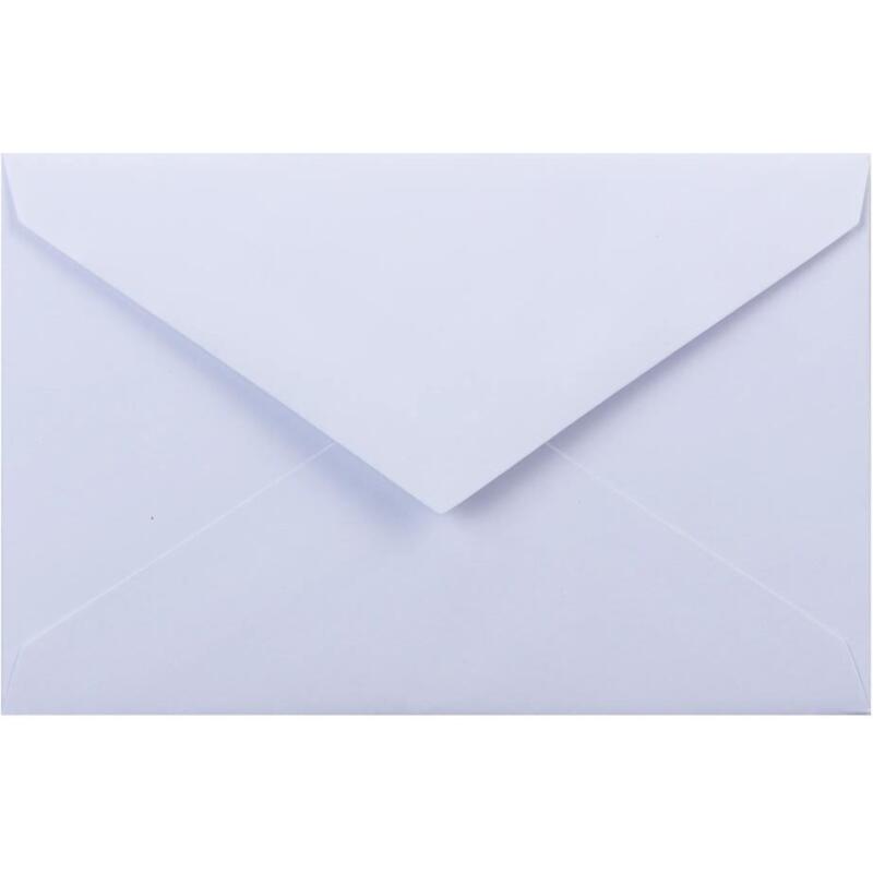 20 enveloppes 90x140mm Vélin doublées gommées - extra blanc