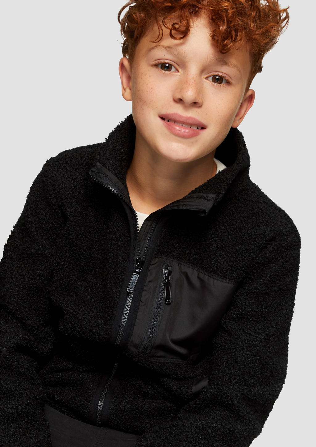 s.Oliver teddy tussenjas zwart