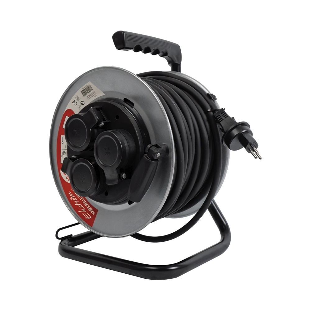 Ekström Kabelrolle Metall 3xT13 & 1xT13 IP55 30M