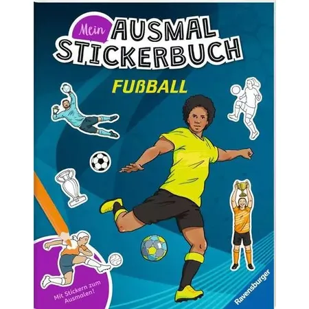 Ravensburger Mein Ausmalstickerbuch: Fußball