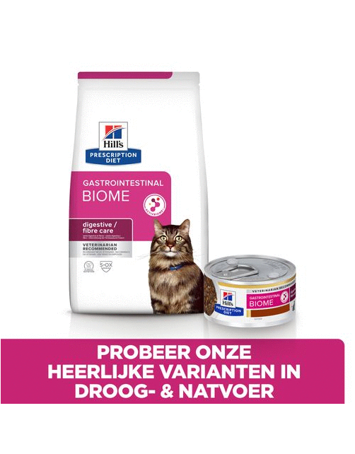 Hill's Prescription Diet Gastrointestinal Biome Digestive+ Fibre Care Zak - Kattenvoer - Kip 3 kg