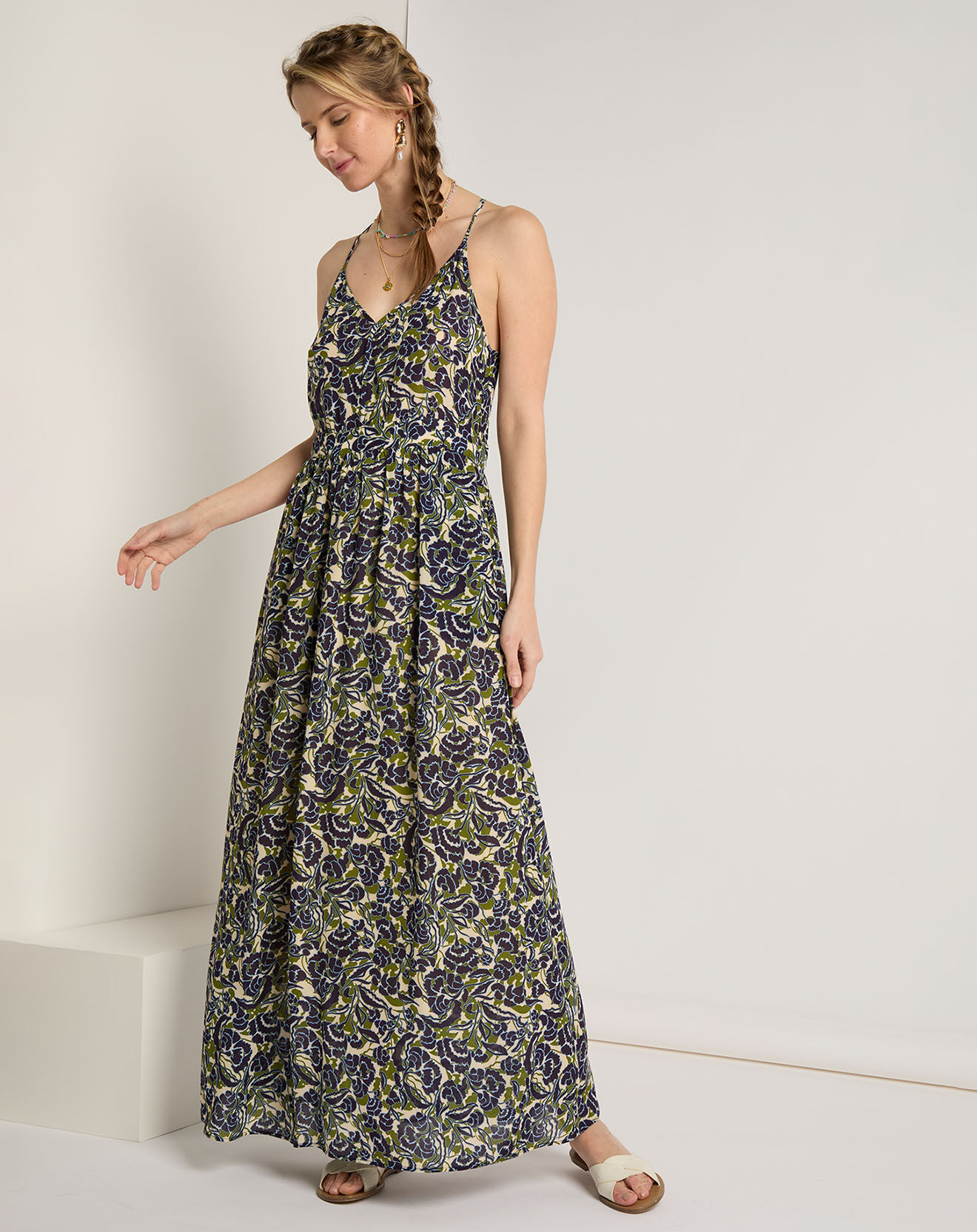 See u Soon Robe Alma vert/bleu