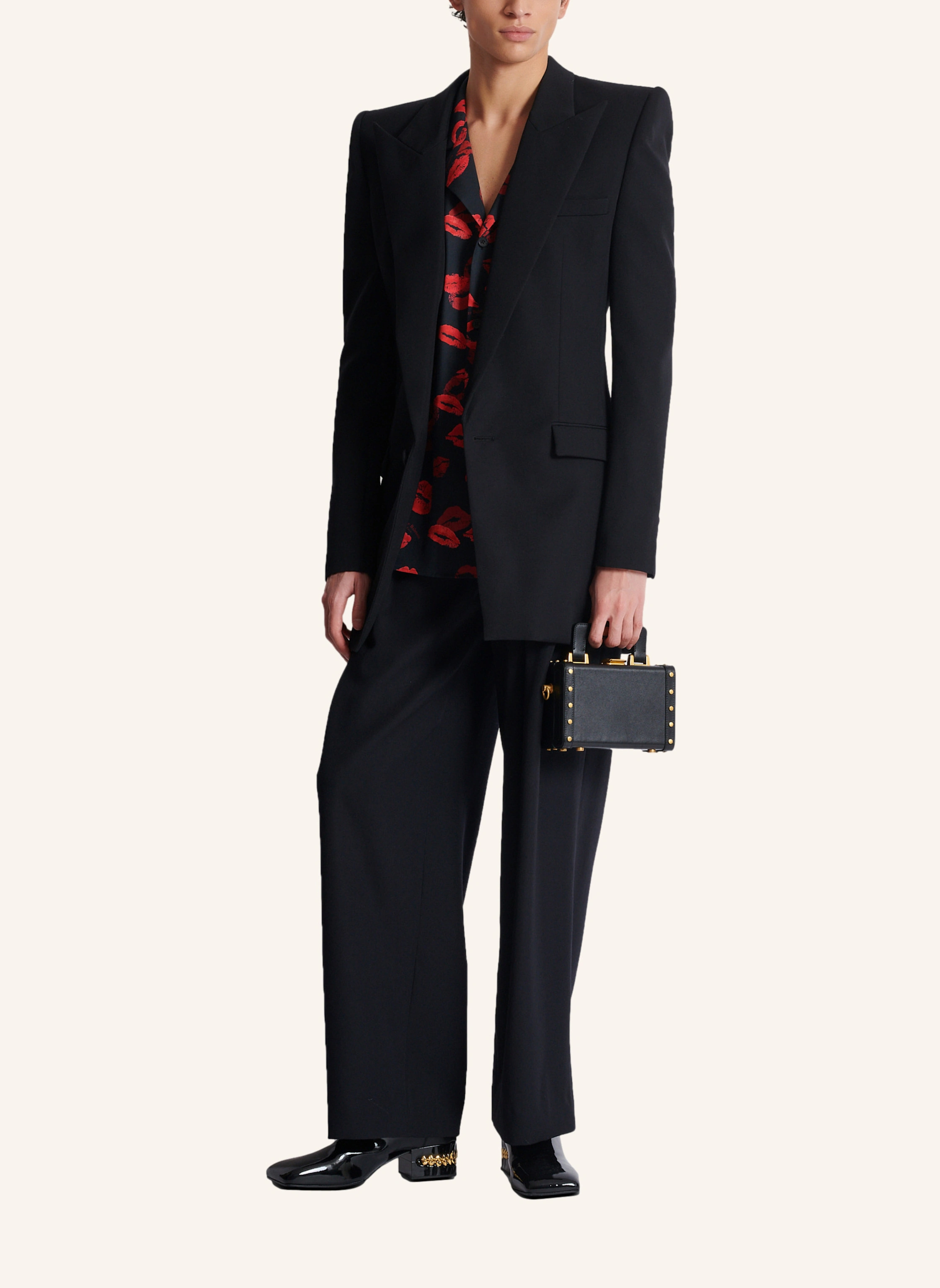 BALMAIN Kameratasche aus Leder