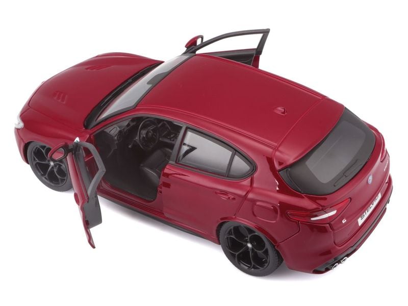 BBurago Alfa Romeo Stelvio Rot 1:24 Sammlermodell im Massstab 1:24