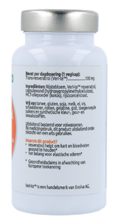 VitOrtho Resveratrol 100mg Vegicaps 60VCP