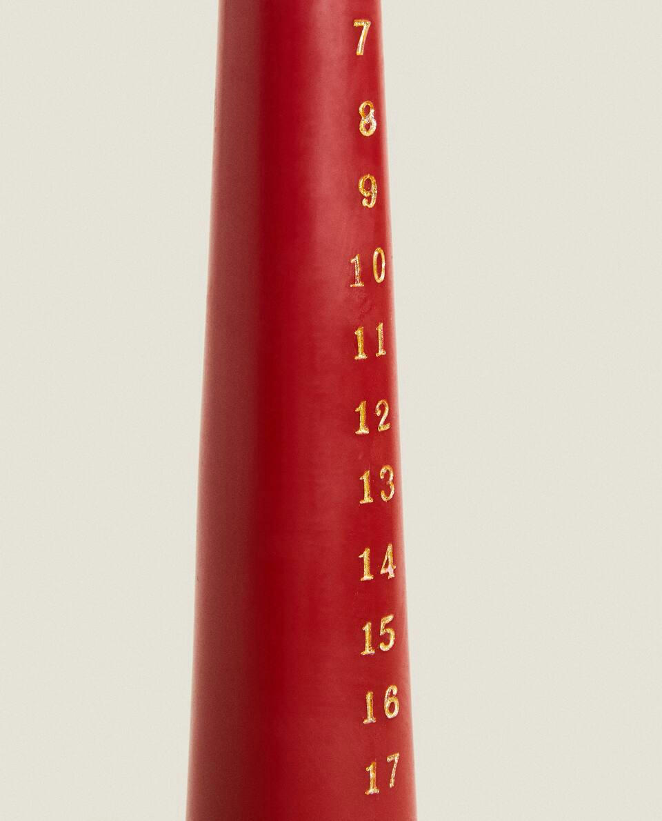 VELA DE CALENDÁRIO DO ADVENTO DE NATAL