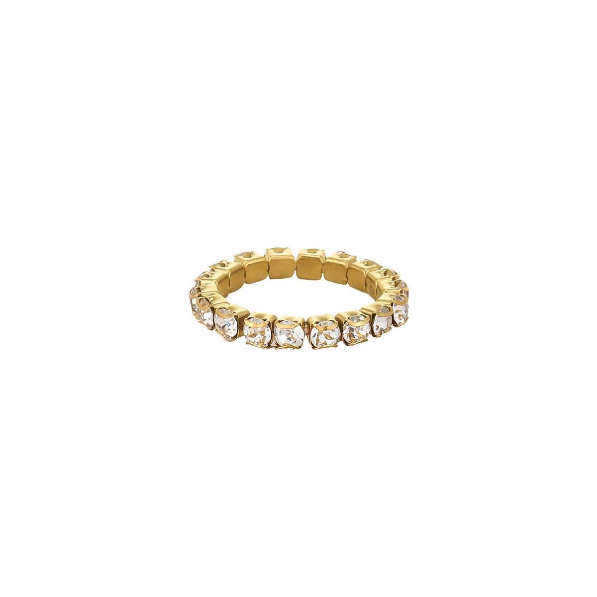 Bague Avenue strass blancs