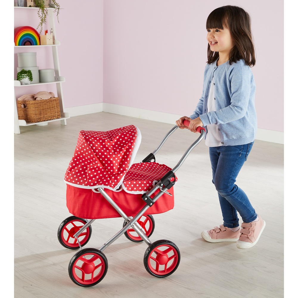 Rosies Puppenwagen in Rot