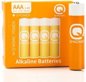 Q-Nomic - AAA Batterijen - Alkaline - 4 Stuks - 1.5 V