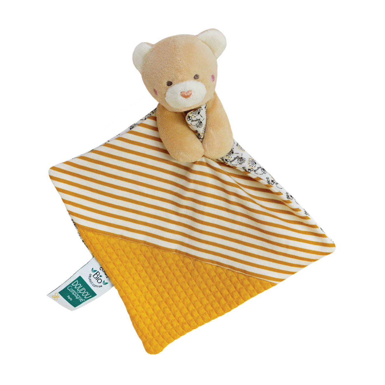 Doudou et Compagnie Ours Bio Doudou Bebe Ass multicolore (modèle aléatoire)