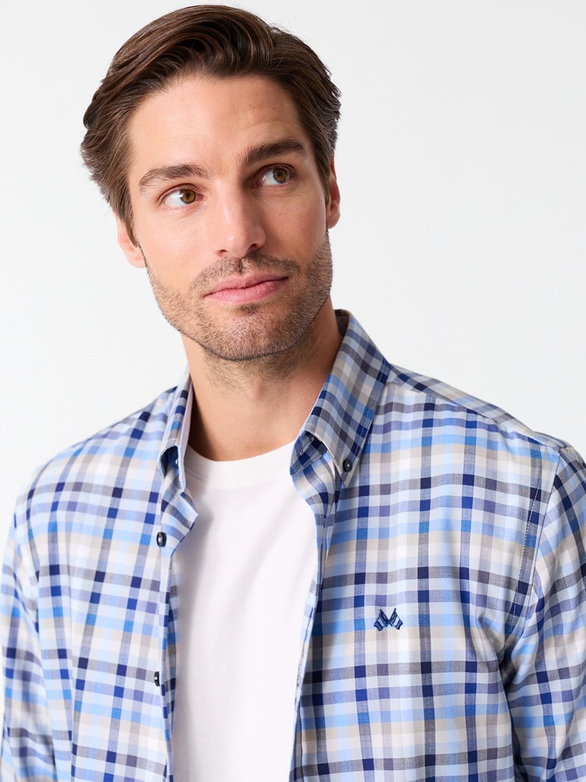 Rivoli skjorte - Regular fit Chambray Blue