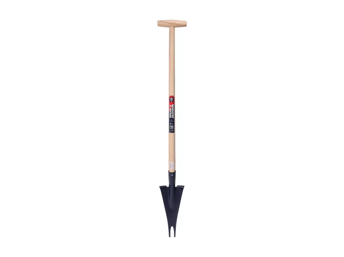 Couteau désherbeur avec manche en bois