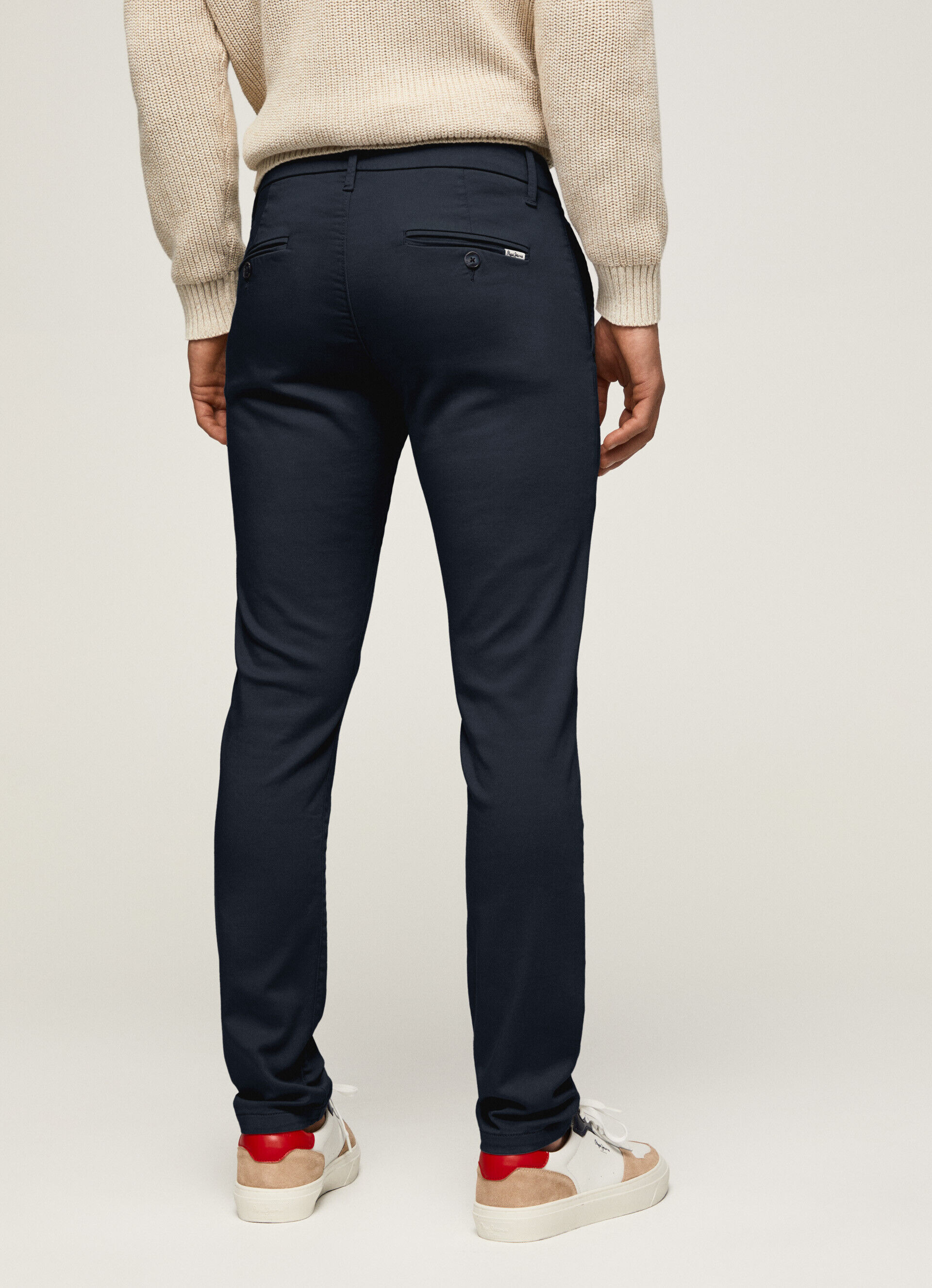 Calça chino slim James - azul dulwich